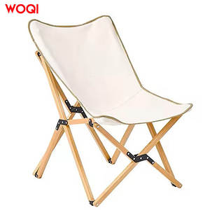 Silla de camping portátil de madera Woqi, silla plegable para exteriores de 36.2 pulgadas de altura con bolsa de transporte para uso en jardín y viajes. - Product Image 2