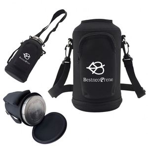 Porte-bouteille d'eau isotherme en néoprène personnalisé, imperméable, pour bouteille d'eau d'un gallon, pochette de transport détachable et réglable - Product Image 6
