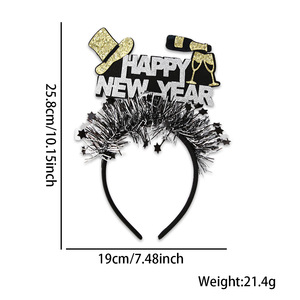 Offre Spéciale bonne année bandeau diadème bandeau noël nouvel an fête décoration fournitures nouvel an fête faveurs - Product Image 5