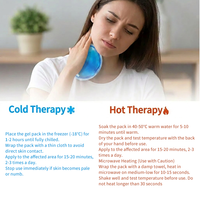 Compresse Chaude/Froide Réutilisable en Gel Rond OEM, Meilleure Vente, pour Maux de Tête, Migraine, Fatigue Oculaire