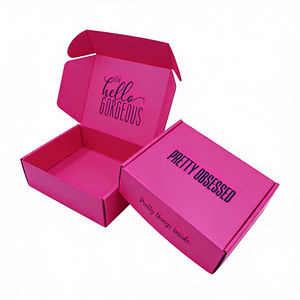 Boîte d'expédition en carton ondulé rose personnalisée pour flacon de parfum haut de gamme, solutions d'emballage en papier pour l'expédition de marques de beauté mondiales - Product Image 1