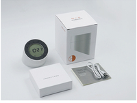 USB Moderne Smarte Nixie LED Nachtsicht-Leuchte LCD Digitaler Schreibtisch-Tisch-Wecker Wohnungsdekoration