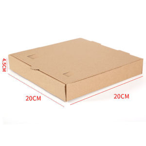 7 \ "9 \" 10 \ "12 \" scatola di imballaggio in carta Kraft ondulata per uso alimentare riciclabile pieghevole per Pizza e calzini scatola di pelliccia per la conservazione - Product Image 2