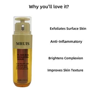 เซรั่มผลัดเซลล์ผิว 7% AHA <span class=keywords><strong>BHA</strong></span> + 1% AHAจากผลไม้ ผสมไนอะซินาไมด์ - <span class=keywords><strong>ช่วย</strong></span>ทำความสะอาดรูขุมขนและลดเลือนริ้วรอย สำหรับผิวผสม - Product Image 5