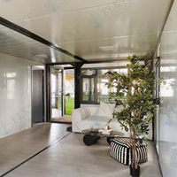 Maison conteneur FLKT détachable, étanche et extensible, garantie 2 ans, fabrication directe, maison préfabriquée modulaire, mini-maison