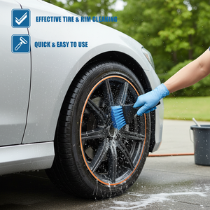 Auto-Detailing-Bürstenset: 4-Zoll-Nylon-Radbürste mit Wildschweinborsten für die individuelle Felgenpflege - Product Image 3