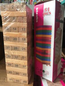 Bloques de Madera Apilables para Uso en Interiores y Exteriores, Juego Gigante Clásico de Torre de Bloques - Product Image 2