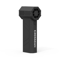 Ventilateur électrique sans fil BOSMAA CROSSGUN, mini turbine à vent verticale portable pour voiture, utilisation DIY avec alimentation par batterie