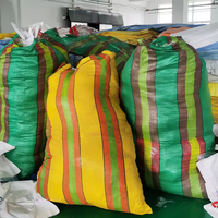 Sac tissé en PP coloré multi-usages de haute qualité 25kg 50kg 100kg pour farine, céréales, blé, maïs, sucre, sel, résistant à l'humidité