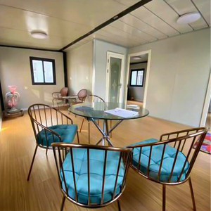 Casa Contenedor de Vidrio Plegable, Modular, Apilable, Pequeña, para Dormitorio, de Edificio de Oficinas Moderno y Lujoso, Fabricada con Panel Sándwich de Acero, Portátil - Product Image 1