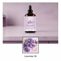 Huile Essentielle de Lavande, Benjoin et Myrrhe Wenyuan 4 Fl Oz, 100% Pure et Naturelle, Distillée à la Vapeur, pour Diffuseur, Aromathérapie, Massage Corporel et Bougies