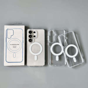 เคสโทรศัพท์ใสแบบแม่เหล็กพร้อมโลโก้สั่งทำได้ ขายส่ง สำหรับ iPhone 17 16 15 14 13Pro Max xs และ Samsung - Product Image 2