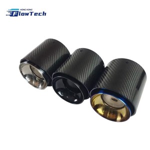 ปลายท่อไอเสียคาร์บอนไฟเบอร์ FlowTech สำหรับ MINI Cooper S แบบปลายเดี่ยว ท่อเก็บเสียงสแตนเลส สำหรับตกแต่งรถยนต์ - Product Image 1