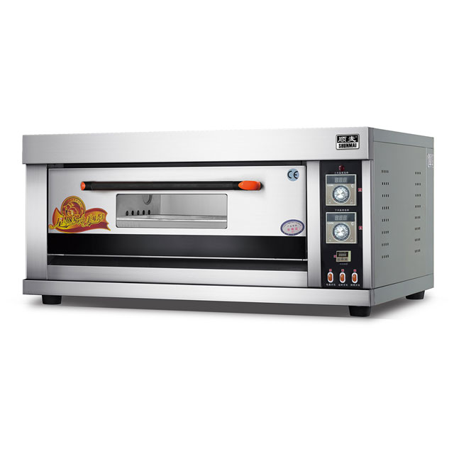 Газовая печь для хлеба, пиццы, торта, 1 колода, 2 лотка