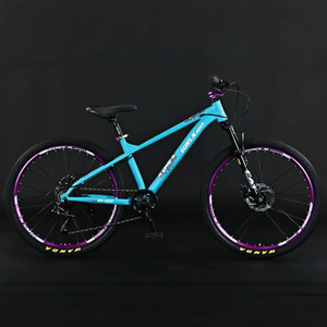 Bicicleta de Montaña MTB con Engranajes Cómoda 7 Velocidades Freno de Disco Hidráulico 26/24 Pulgadas Cuadro de Aleación de Acero y Aluminio Delantero - Product Image 3