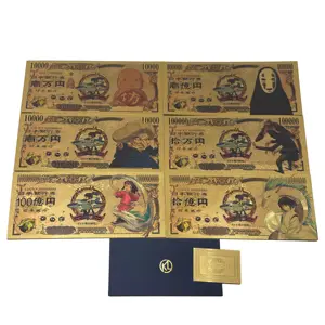 11 Arten japanische Anime Spirited Away Spielkarten Classic Manga kein Gesicht Mann Yubaba Goldfolie Notizen 10000 Yen Geschenke