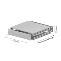 Boîtier d'instrument en aluminium 6063 avec blindage EMI personnalisé pour PCB, finition noire et anodisée naturelle