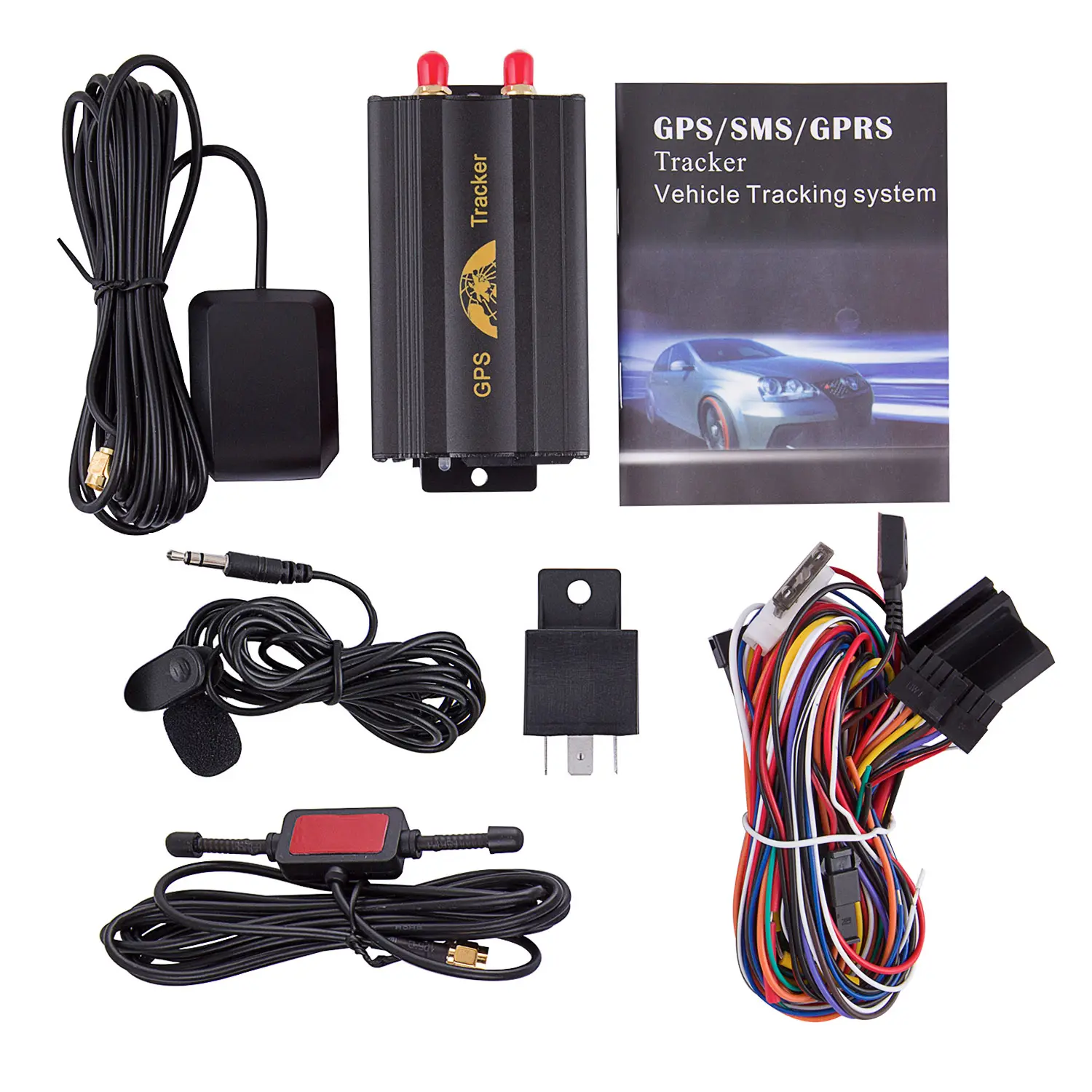 Auto Gps Tracker TK103A App Tracking Cut Motor Gps Gprs Sms Real-Time Tracker