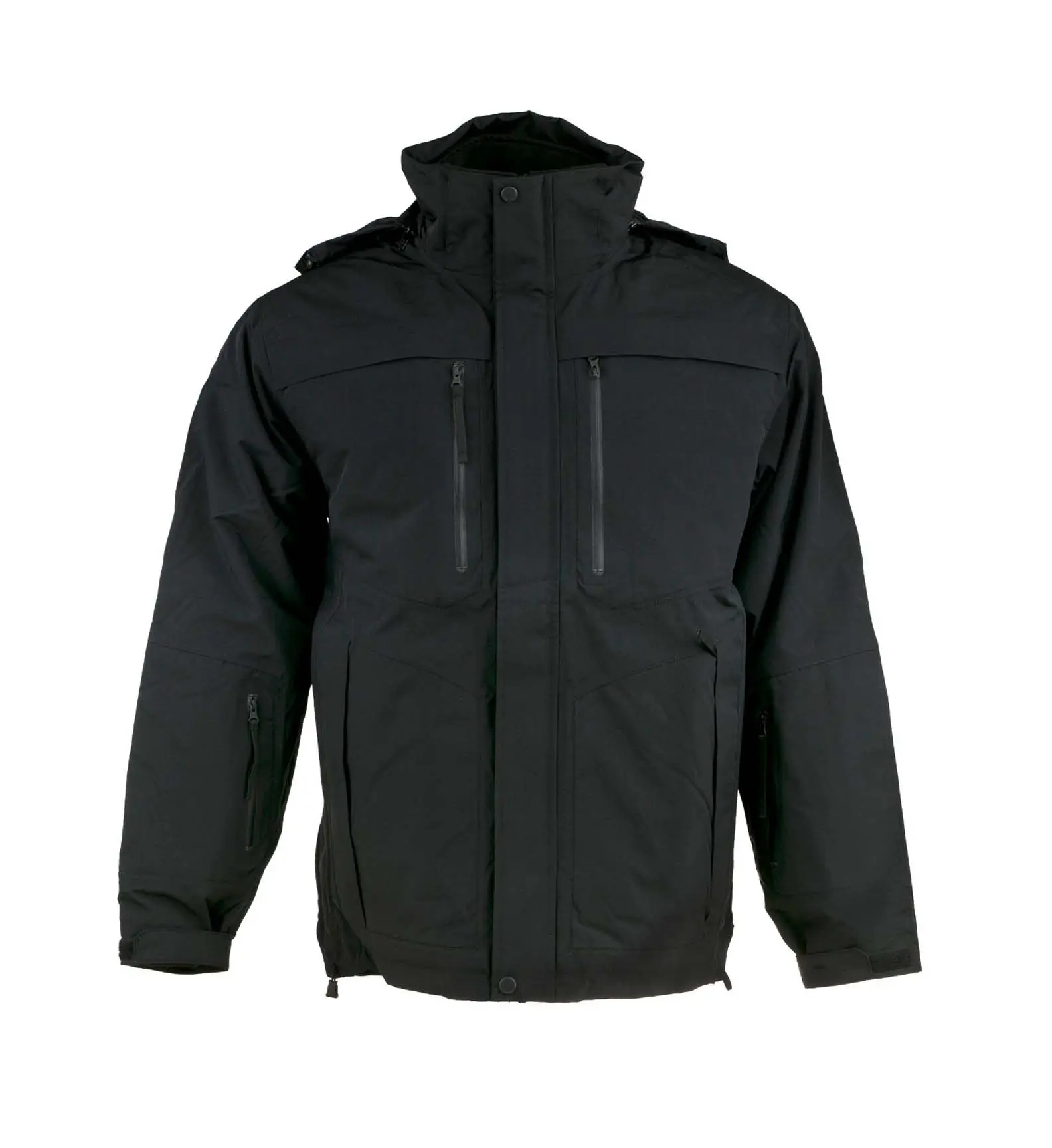 Parka tactique de toutes les intempéries, fait de nylon, panneaux d'identification amovibles, coupe-vent de randonnée, imperméable, doudoune unisexe