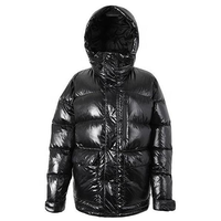 shiny black jacket men's