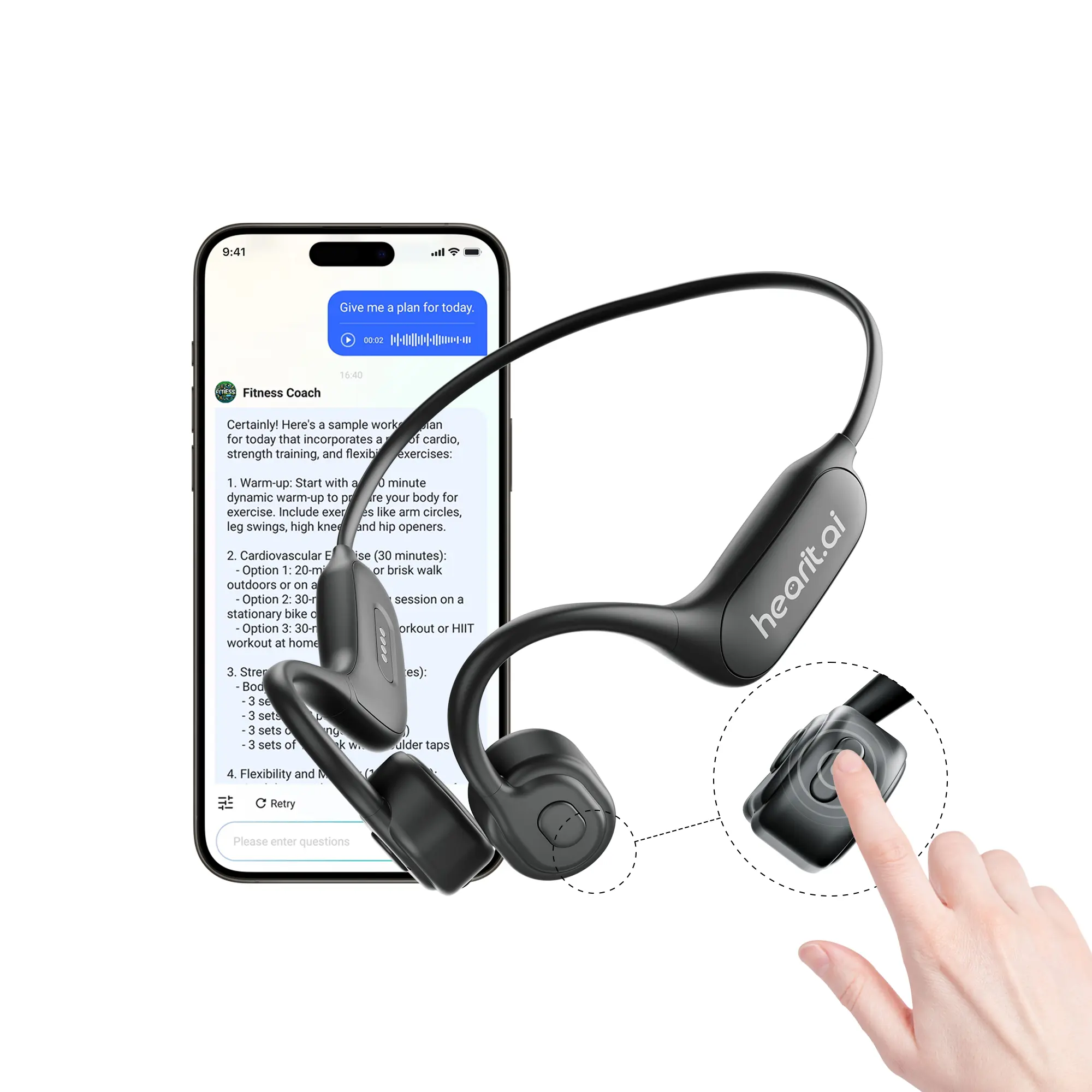 Intelligente Headsets Vertaler Slimme Stem Audio Product Draadloze Bt Oortelefoon Taalverwerking Hoofdtelefoon