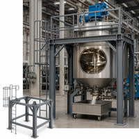 Support de réservoir mélangeur chimique OEM personnalisé |   Fabrication en acier soudé robuste pour réservoir de mélange chimique