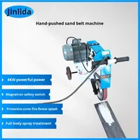 Máquina Lijadora Industrial de Metal JLD, Motor Eléctrico sin Escobillas, Amoladora de Banda, Pulido de Placas de Acero para Tapas de Alcantarilla