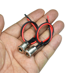 5.5x2.1mm DC jack cắm điện ổ cắm <span class=keywords><strong>Adapter</strong></span> ren nữ gắn kết nối 15cm 18AWG Cáp đánh giá 5A hiện tại cắm Loại ổ cắm - Product Image 6