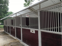Équipement cheval Portable en bambou, portes, panneaux avant, étals stables