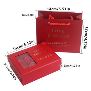 【人気商品】ソープフラワー 6輪 ネックレス ギフトボックス キャリーバッグ付き バレンタイン・母の日ギフト ソープローズ ジュエリーセット - Product Image 3