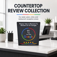 Support NFC pour carte Google Review avec impression de code QR, en PVC, 13,56 MHz, support de table RFID pour les médias sociaux ou le marketing