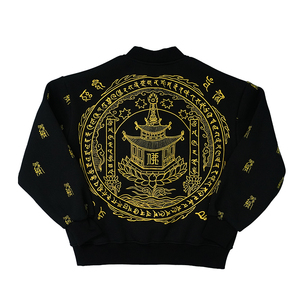 Chaquetas de hombre de rizo francés de 280G de moda personalizada con terciopelo, chaqueta clásica de talla grande inspiradora Freedom Guardian para hombre - Product Image 2