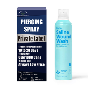 Nhẹ nhàng làm sạch nước muối vết thương rửa phun cho thủng cắt giảm vết xước xỏ aftercare cho trang điểm vĩnh viễn - Product Image 1