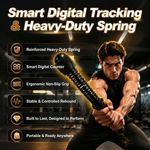 Nueva Cuerda de Batalla Inteligente Sin Cables 2 en 1 con Temporizador y Contador, Equipo de Fitness Portátil y Duradero para Entrenamiento de Brazos y Cardio - Product Image 3