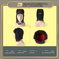 Gorro Ushanka de Piel Sintética Gruesa con Orejeras, Estilo Aviador, Térmico, Cortavientos, para Invierno, con Logotipo Personalizado OEM ODM