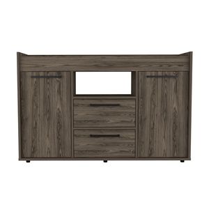 Chapella 2-Drawer <b>Sideboard</b> in Dark Walnut Elegant Storage Solution - Product Image 4