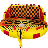 Bouée gonflable de ski nautique en PVC robuste pour usage commercial, équipement de jeu aquatique pour lac et mer