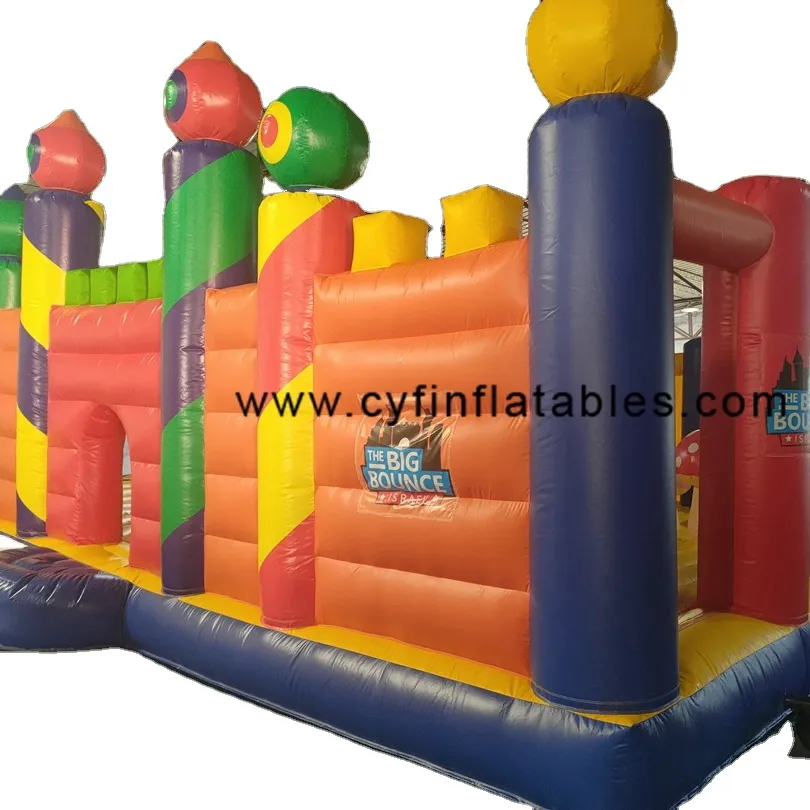 Kommerzieller Riese Jumping Castle Bounce House Sprung Hindernis Türsteher Jumper Jumping Castle mit Rutsche aufblasbare Combo Bouncer