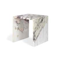 Vente en gros de tables d'appoint de luxe pour le salon table d'appoint de salon table d'appoint de lit Calacatta en marbre naturel
