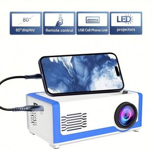 Proyector LED con USB, Mini Proyector Portátil 1080P, Control Remoto, Proyector de Películas para Interiores/Exteriores M1 - Product Image 5
