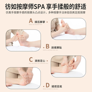 เครื่องนวดน่องและเท้าแบบไฟฟ้า พร้อมถุงลมนวดและระบบทำความร้อน สำหรับใช้ในบ้าน - Product Image 4