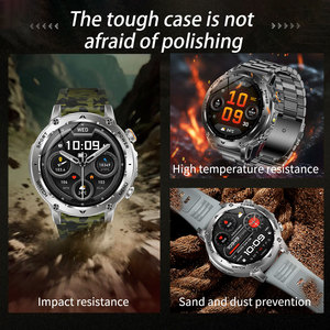 Nuovo <span class=keywords><strong>Smartwatch</strong></span> AK118 1400mAh Orologio Sportivo da Uomo IP68 Impermeabile Torcia LED Monitoraggio Sonno Frequenza Cardiaca Ossigeno nel Sangue Chiamate BT - Product Image 3