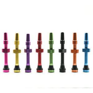 วาล์วแบบไม่มีท่อขนาด120มม. อุปกรณ์จักรยานระดับพรีเมี่ยมทำจากอะลูมิเนียมอัลลอยสีม่วง - Product Image 4