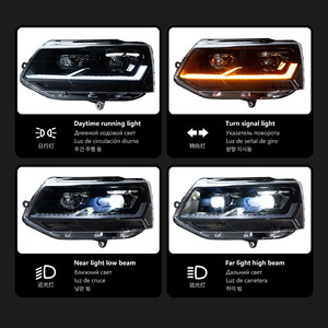 Pour Volkswagen Multivan T5 : Ensemble de phares avant modifiés Carus avec projecteurs LED et feux de jour - Product Image 4