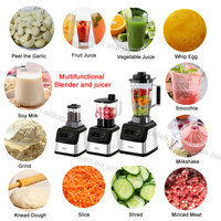Mixeur Commercial Polyvalent 3L 4L 6 en 1 8 en 1 Appareils de Cuisine, Mixeur de Smoothies, Centrifugeuse BF-5072, Robot Culinaire SilverCrest Robuste