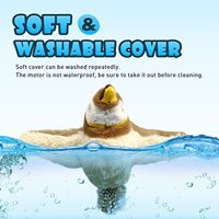 ZMaker 2025 Nouveau Jouet Intelligent Électrique Rechargeable en Peluche Battant d'Oiseau pour Chats, Jouet Interactif Moineau Activé par Contact