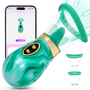 Vibrador con Control por Aplicación, Juguetes Sexuales para Adultos, 2 Modos de Succión, 7 Modos de Lamido, Estimulador de Pezones y Clítoris para Orgasmos Rápidos, Vibradores de Lengua - Product Image 1