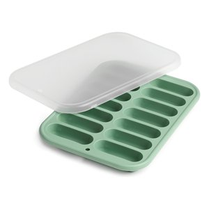 Bandeja para cubitos de hielo 14 palitos (20x56mm) con tapa (19.5x14x2.1cm) DAILY Green 355 - Product Image 1