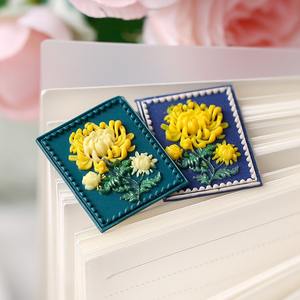 Tête de sceau laser haut de gamme en laiton massif, gravure multicouche en relief, design irrégulier en cuivre pour la décoration - Product Image 4