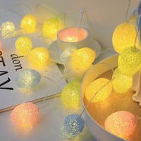 Batteriebetriebene Reiskorn-Ostereier-Lichter Oster-Lichterketten Dekoration Feenlichterketten für Oster-Party-Dekoration